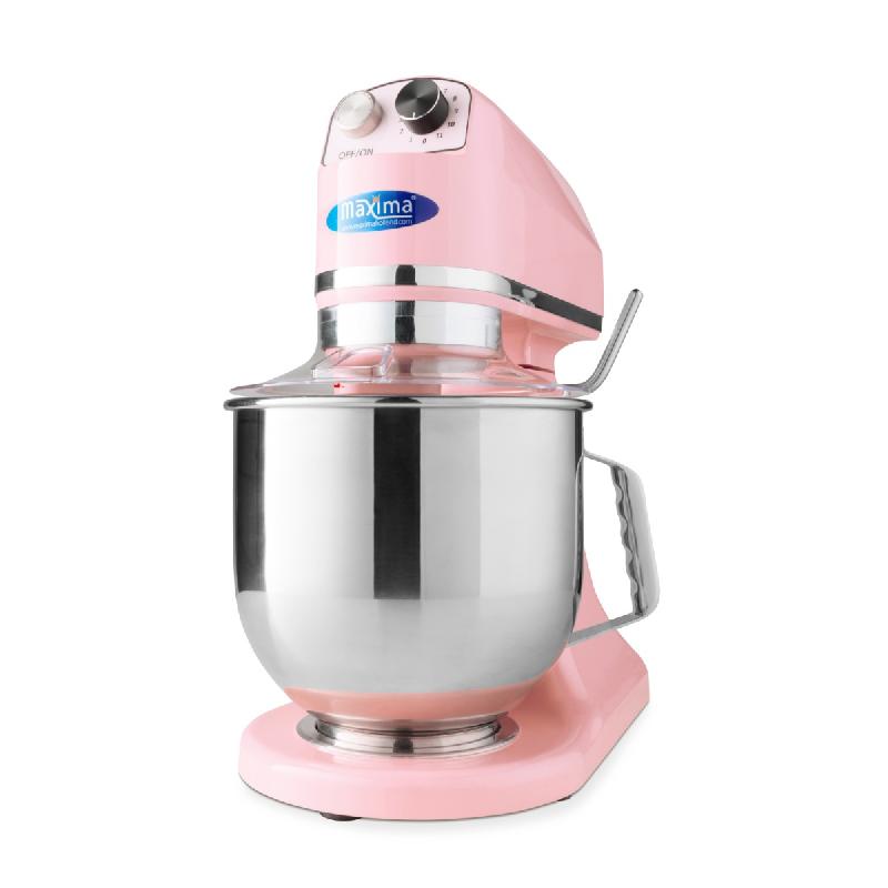 Mixer planétaire - 7 L - jusqu'à 2 kg de pâte - rose_0