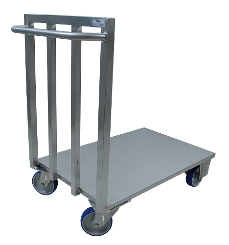 Chariot de transport inox tubulaire 2 PV - 2 F - Code Bobet 5572 - Charge 200 kg_0