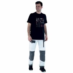 Lafont - Pantalon de travail RULER Blanc / Gris Foncé Taille S - S blanc 3609705250764_0
