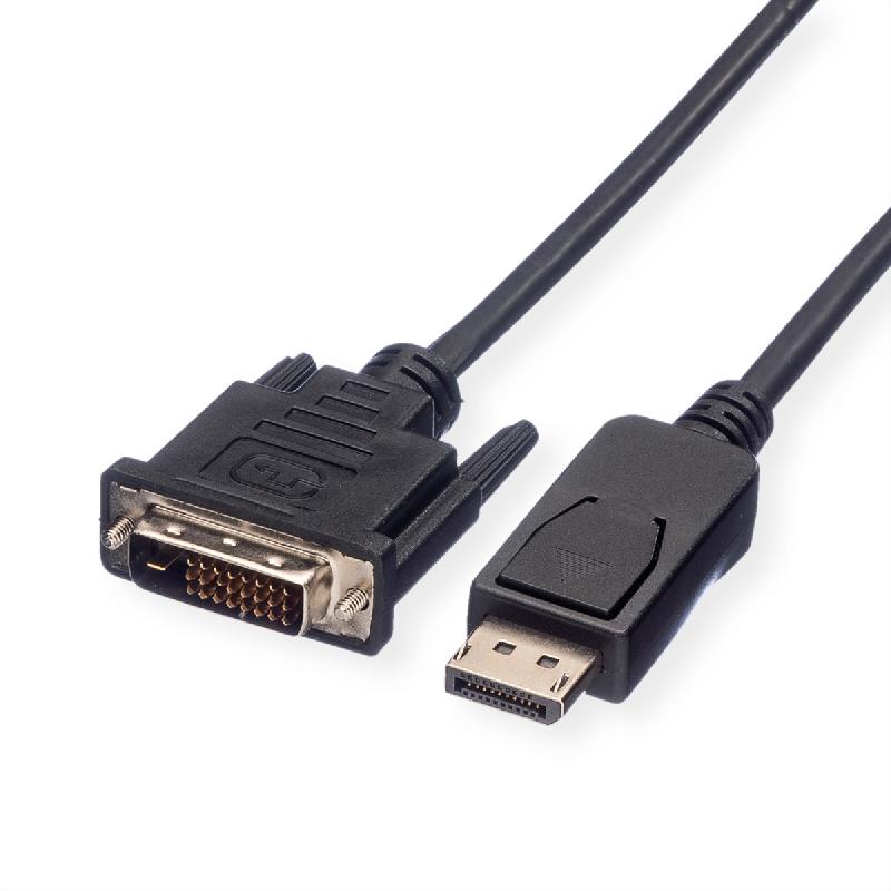 VALUE Câble DisplayPort DP M - DVI(24+1) M, LSOH, noir, 2 m_0