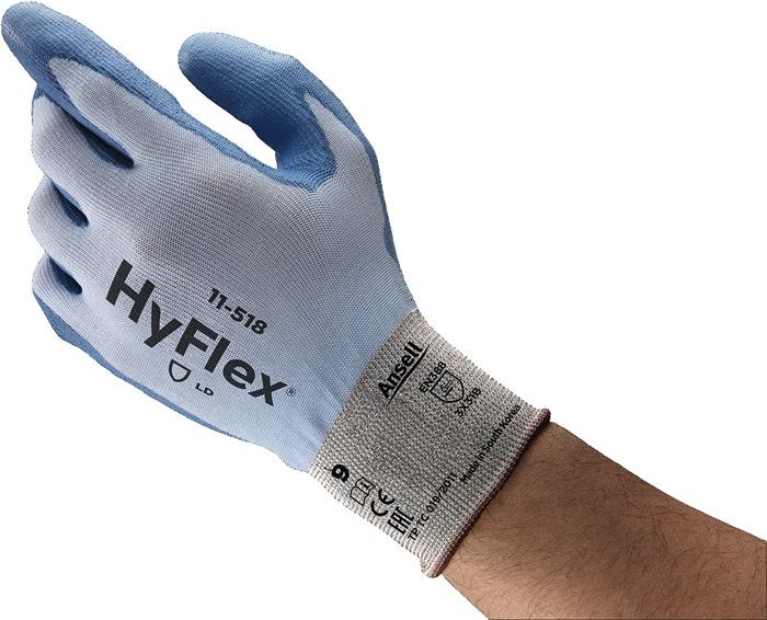 Gant de protection contre les coupures HyFlex® 11-518 taille 10 bleu EN 388 catégorie EPI II Spandex/Nylon/Dyneema 12 paire ANSELL_0