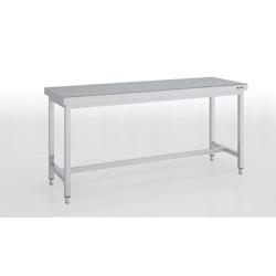 ERATOS Table Centrale Profondeur 700 - Sans Etagere Avec Renfort - 1600X700X850 - Livree Demontee MCSD70-160 - Acier inoxydable 18/10 MCSD70-160_0