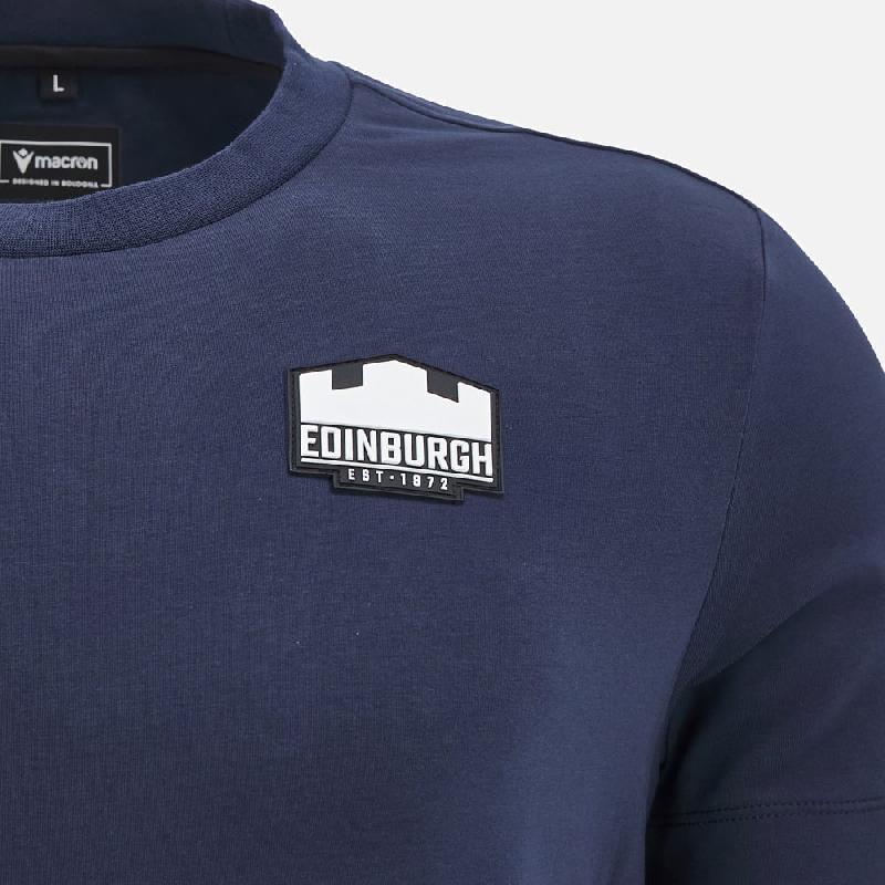 T-shirt en coton modèle travel athleisure Edinburgh Rugby 2024/25 - Macron Sport_0