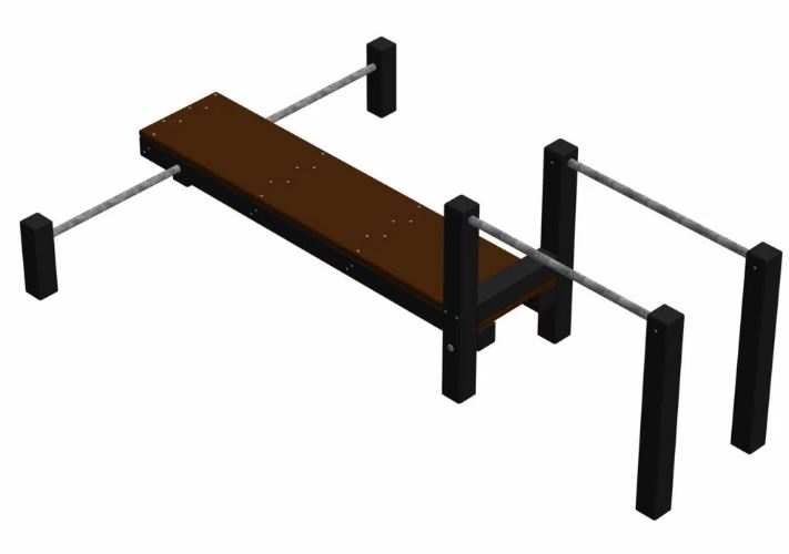 Combiné Abdo horizontal et barres parallèles  Réf : C-9798PR_0