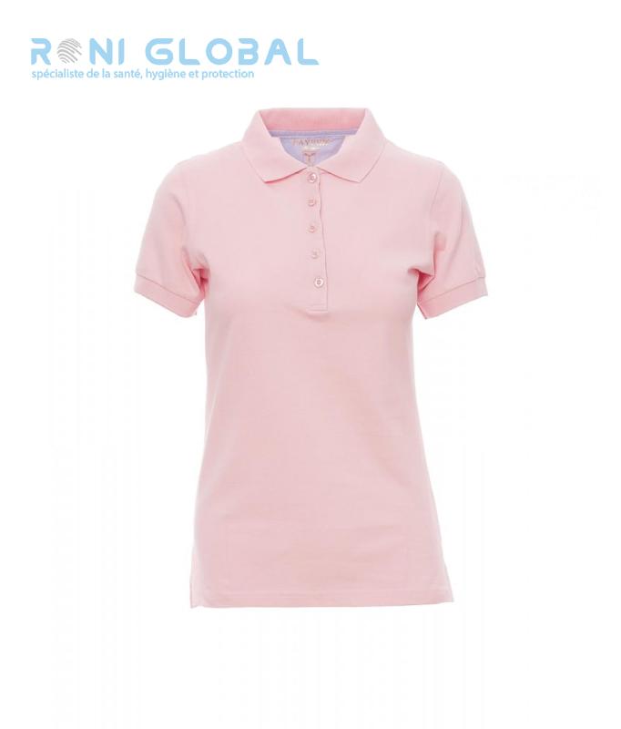 POLO DE TRAVAIL FEMME MANCHES COURTES EN COTON - GLAMOUR PAYPER_0