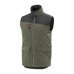 Lafont - Bodywarmer de travail mixte sans manches HAMMER Kaki / Gris Foncé Taille XS - XS vert 3609705677462_0