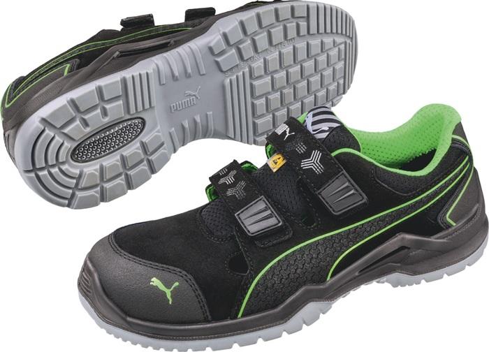 Sandale de sécurité Neodyme Green Low taille 40 noir/vert microfibre/mesh S1P SRC ESD EN ISO 20345 PUMA_0