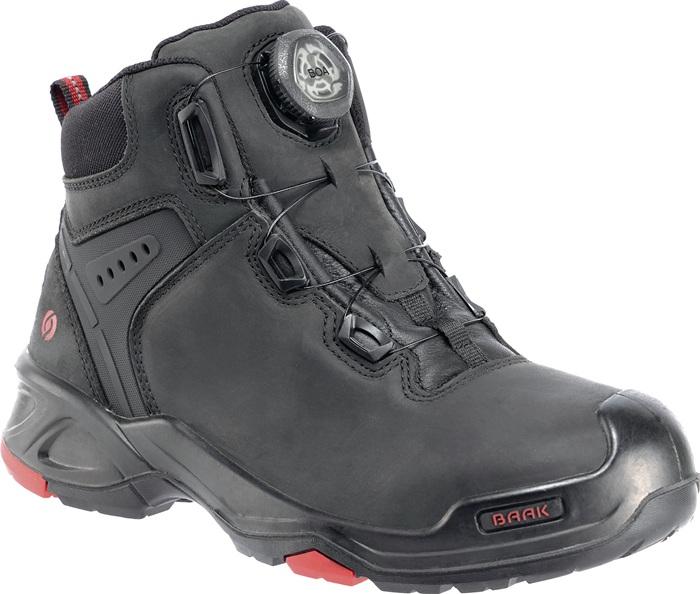 Botte de sécurité Braxton taille 42 noir/rouge S3 SRC HRO EN ISO 20345 cuir bovin BAAK_0