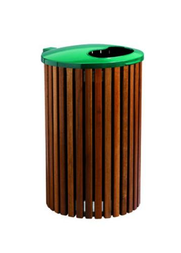 Poubelles urbaines porte sac et couvercle NF - POUBCEXUR-HS13_0