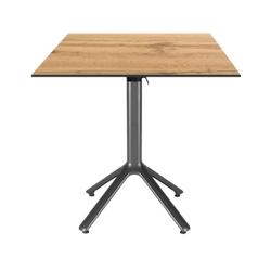 Restootab - Table pliable Nemo pour intérieur/extérieur décor bois 70x70 - marron TB-NEM-7070C-CH.ARM_0