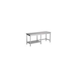 Table travail inox 1/2 étagère 2100x700mm - Combisteel - 3667335005178_0