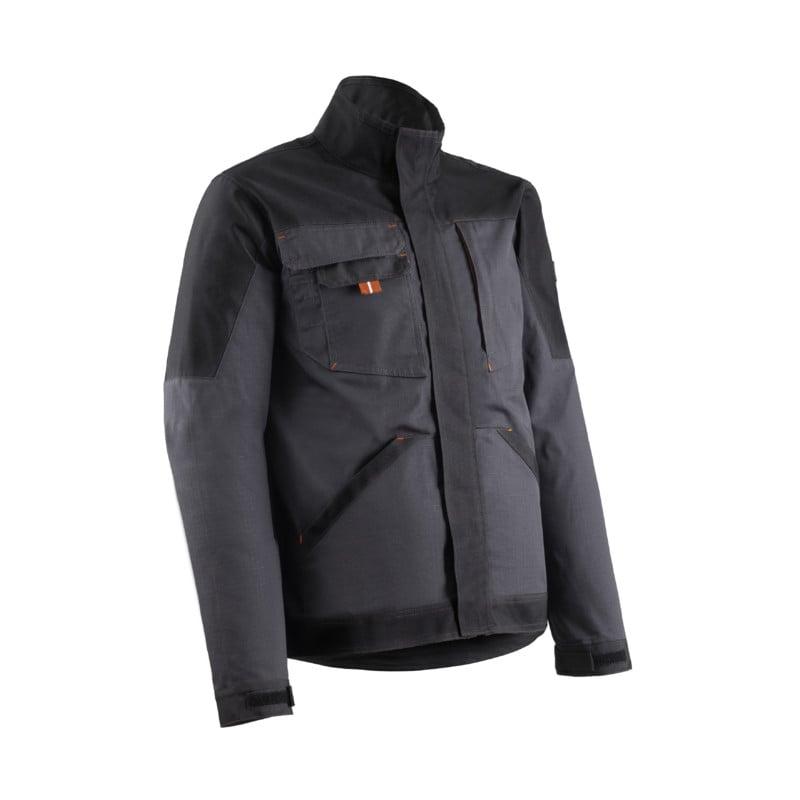 Veste - CRISTOBAL - RIPSTOP 60% CO/40% PES 280g/m2 + Stretch + Oxford - Anthracite/Citrouille - COVERGUARD | 5CRJ150_0