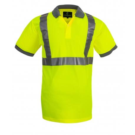 Polo Hi-Viz jaune / gris bande baudrier - 3M - COVERGUARD | 70281_0