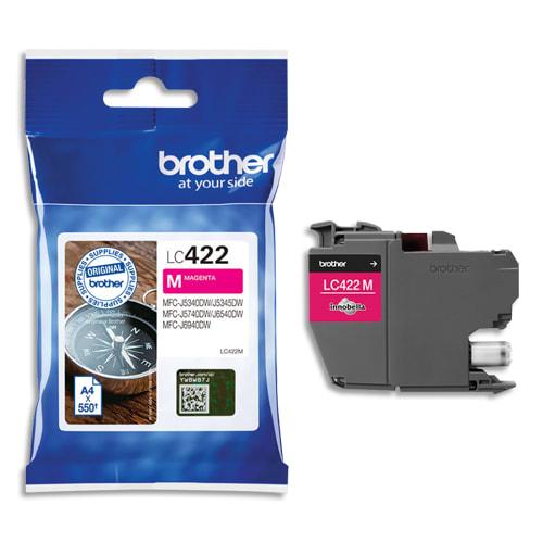 Brother cartouche jet d'encre magenta lc422m_0