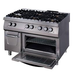 Maxima Premium cuisinière - 6 brûleurs - unité triple - profondeur 90 cm - incl four - gaz - 3701117761453_0