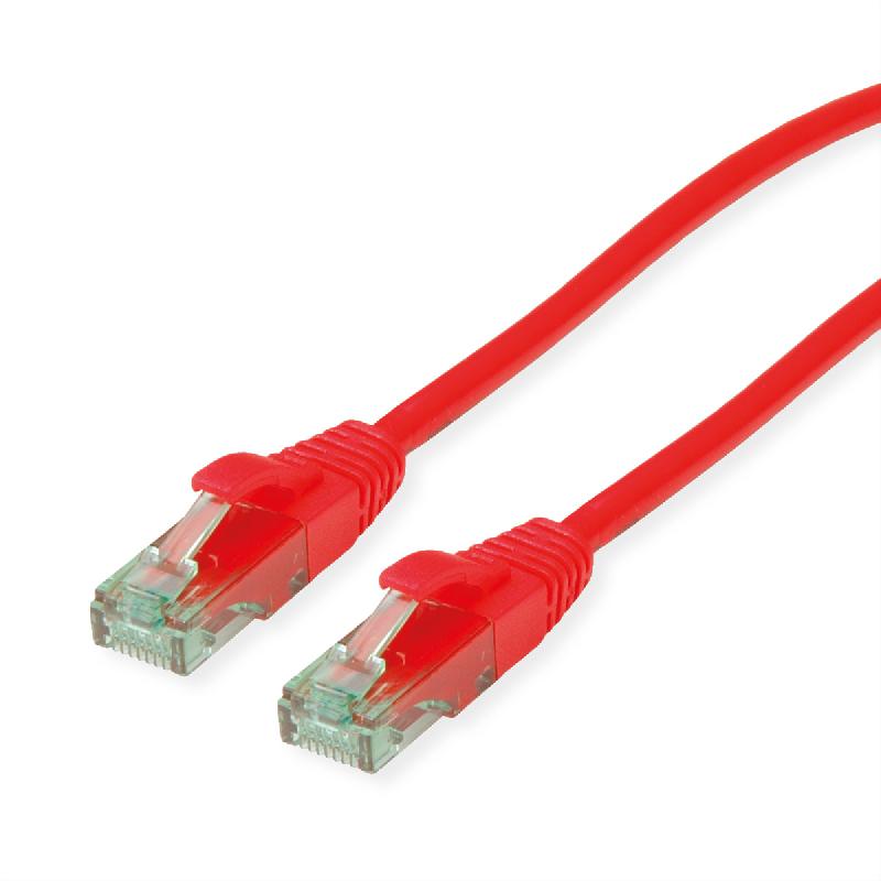 ROLINE RM Cordon UTP Cat.6A / 10 Gigabit, rouge, 0,5 m_0