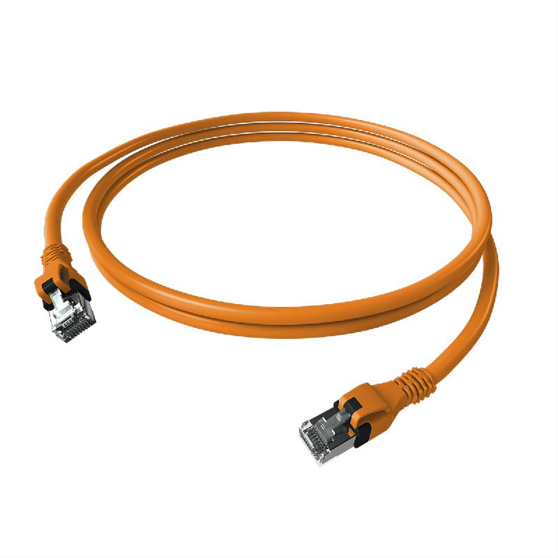 Cordon EasyLan DualBoot PushPull IP20, Cat.6A (Classe EA), S/FTP, orange, 1 m_0