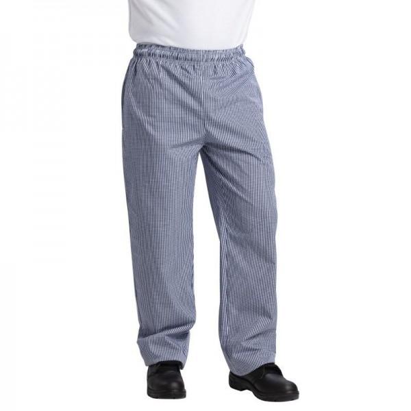 Pantalon chef unisexe Whites Chefs Clothing, carreaux bleus et blancs (Taille: XXL (117- 122cm))_0