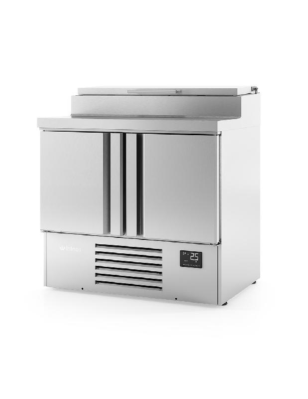 Saladette réfrigérée 2 portes GN 1/1 - Infrico - Inox AISI304 - Volume net 230L_0