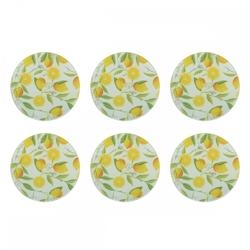 Aulica set de 6 dessous de verre citron - 3701503022670_0