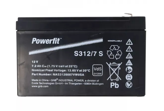 Batterie Exide Powerfit S312/ 7 S 12V 7Ah_0