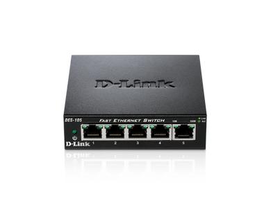 D-Link DES-105 commutateur réseau Non-géré Noir_0