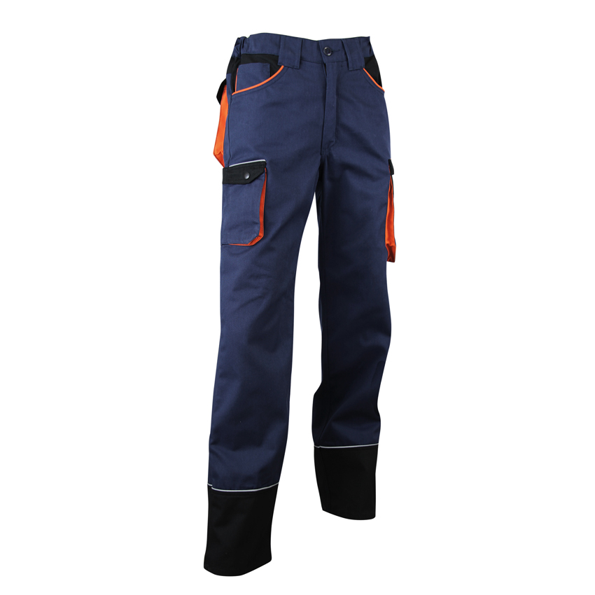 Pantalon HERSE 60%Coton 40%Polyester 280g (Marine/Noir/Orange) - PCP261-38 - LMA_0