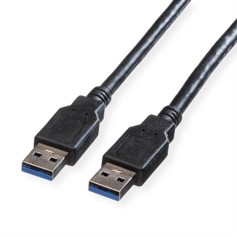 ROLINE Câble USB 3.2 Gen 1 Type A-A, noir, 1,8 m_0