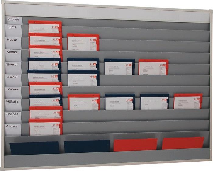 Tableau d'organisation H1282xl1580xP78 mm 10 rails gris EICHNER_0