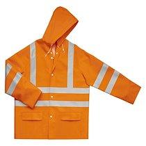 Veste de pluie haute visibilité orange fluo - XXL_0