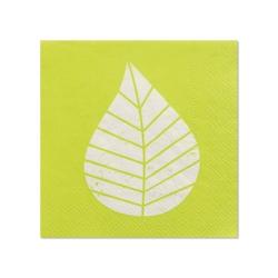 Papstar 20 Serviettes, 3 plis pliage 1/4 25 cm x 25 cm vert 