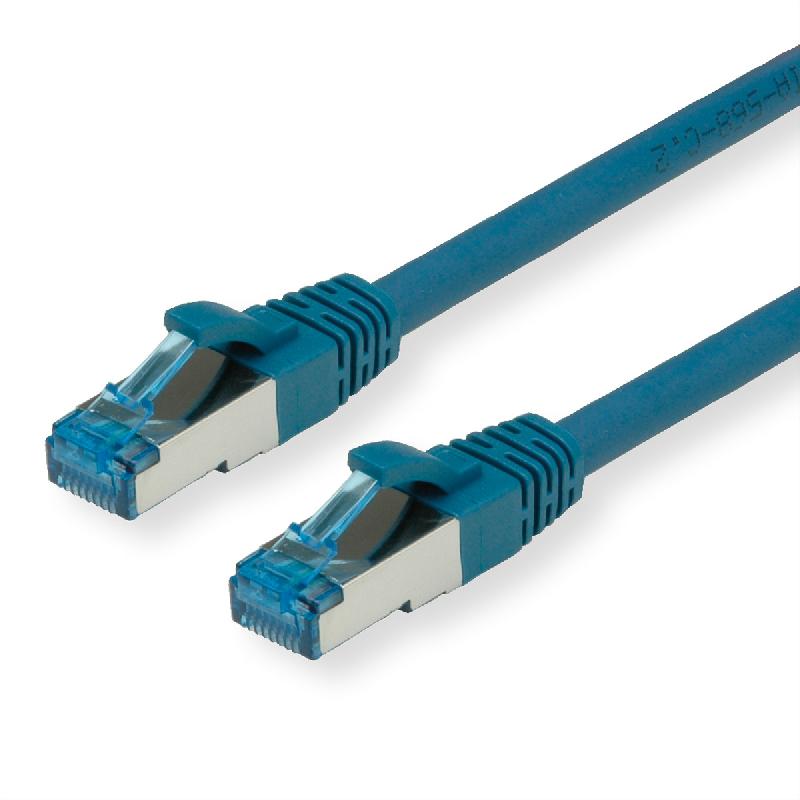 Cordon VALUE Cat.6A (Classe EA) / 10 Gigabit S/FTP, LSOH, bleu, 3 m_0