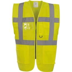 Gilet multifonction haute visibilité  jaune T.3XL Yoko - XXXL jaune polyester 6933883201377_0