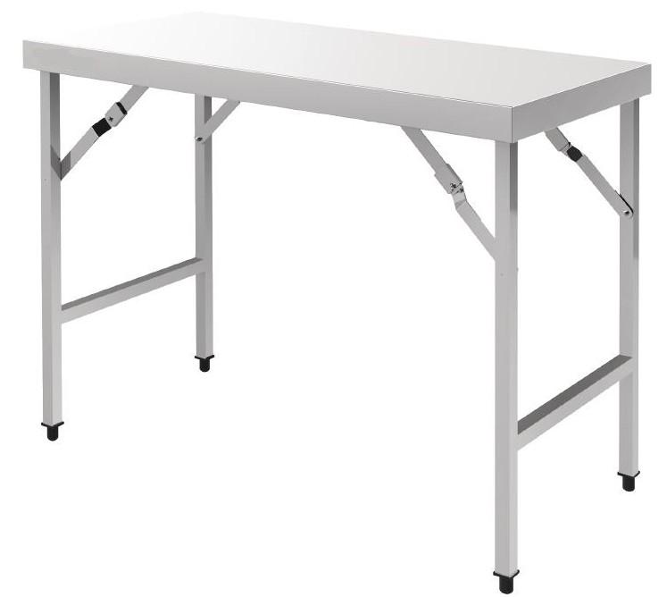 Table pliante en inox longueur 180 cm_0