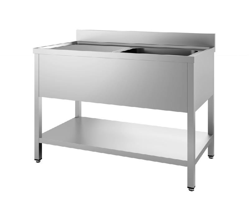 Plonge inox 700 avec étagère bloc évier x 1 à droite 1400 - 7452.0440_0