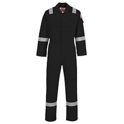 Portwest - Combinaison de travail résistante aux flammes légère et antistatique Noir Taille L - L noir 5036108283934_0