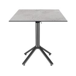 Restootab - Table pliable Nemo pour intérieur/extérieur pierre grise 70x70 - gris TB-NEM-7070C-CUMA.L_0