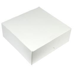 Boîte Gâteau Économique - 18 x 18 x 5 cm - par 50 - blanc en carton 3760394093862_0