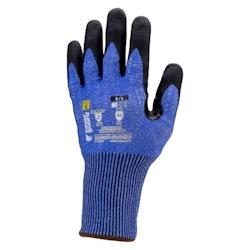 Coverguard - Gants anti-coupures en milieu sec coupure C en mousse nitrile EUROCUT N300 (Pack de 5) Bleu Taille 9 - 5450564040564_0