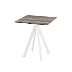 Essentials Table de bistrot - 70x70 cm - Blanc/Tropical Wood - Infinity - Veba - 120021277_0