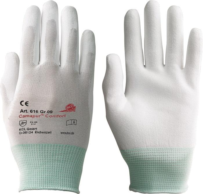 Gant Camapur Comfort 616 taille 11 blanc EN 388 catégorie EPI II tricot polyamide avec polyuréthane 10 paires HONEYWELL_0