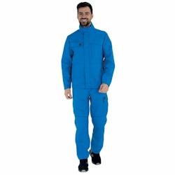 Lafont - Pantalon de travail coton majoritaire BASALTE Bleu Azur Taille S - S bleu 3609705686624_0