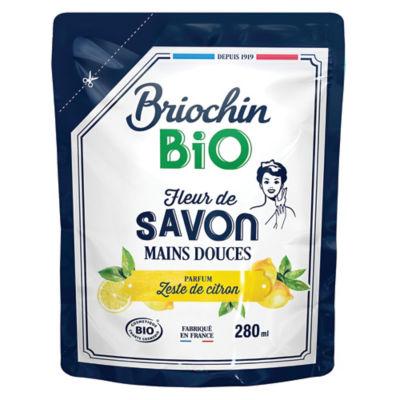 Savon mains liquide Briochin Bio zeste de citron, recharge 280 ml_0