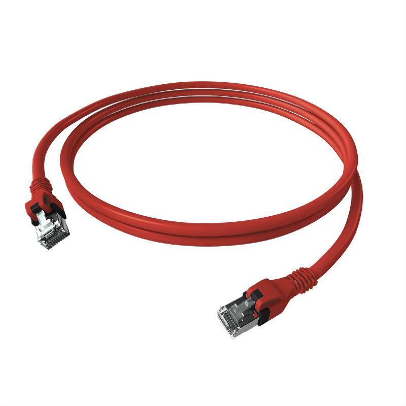 Cordon EasyLan DualBoot PushPull IP20, Cat.6A (Classe EA), S/FTP, rouge, 0,5 m_0