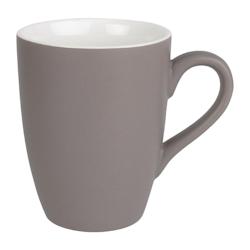 Mug pastel mat en porcelaine Olympia gris 320ml - gris porcelaine EQCS041_0