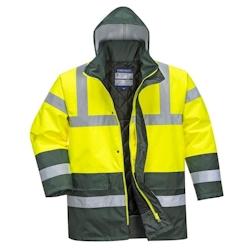 Portwest - Parka de travail bicolore TRAFFIC HV Jaune / Vert Taille L - L jaune 5036108137510_0