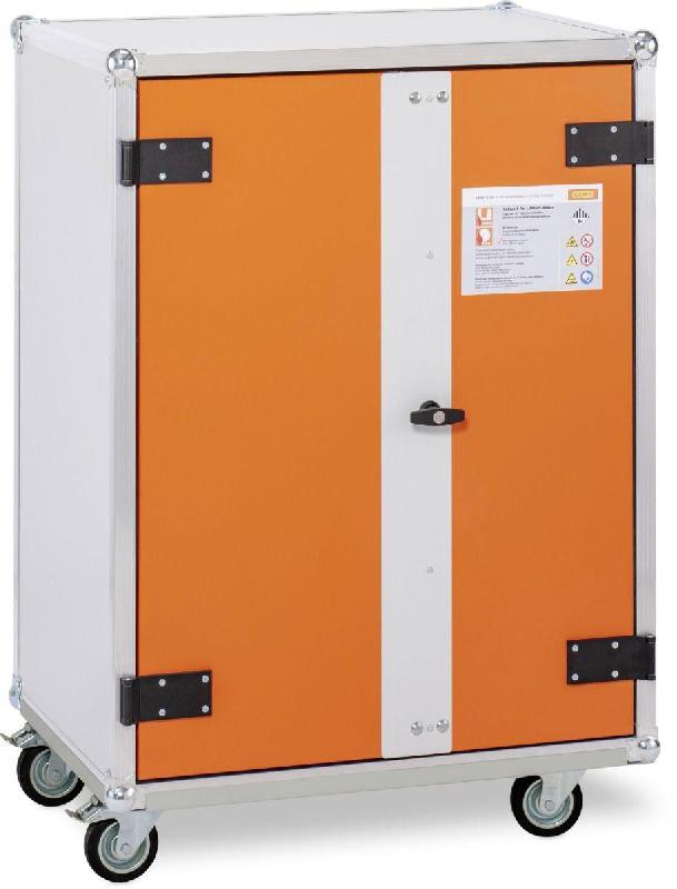 Armoire anti-feu batteries 8/10 Standard LockEX avec roulettes - CEMO - 11723_0