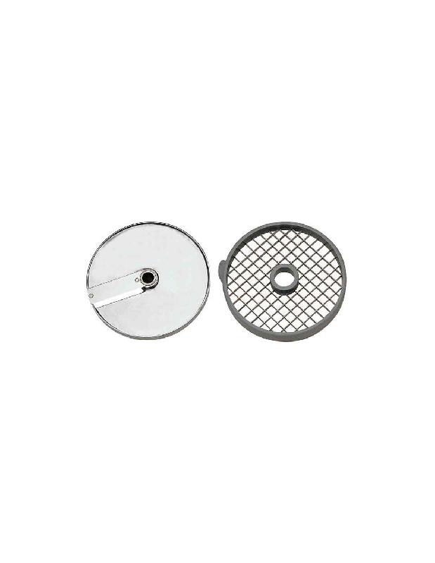 Disque macédoine pour coupe légumes ROBOT COUPE 27514W - Modèle pour macédoine, épaisseur de 10x10x10 mm - Affûtage haute précision pour une parfaite qualité de coupe_0