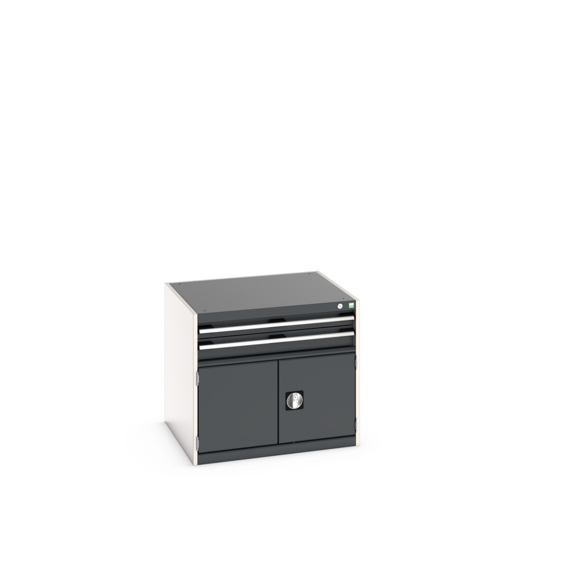 Armoire à tiroir et à porte Cubio avec 2 tiroirs / armoire standard SL-877-3 - 40028095_0