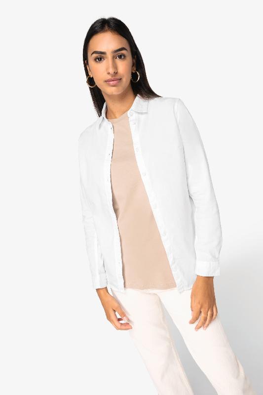 Chemise écoresponsable délavée femme -  Réf: NS503_0